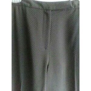 WOMEN 10 Dress Pant GRACE DANE LEWIS BLACK TEXTURED Lined Career Work Slacks SK5